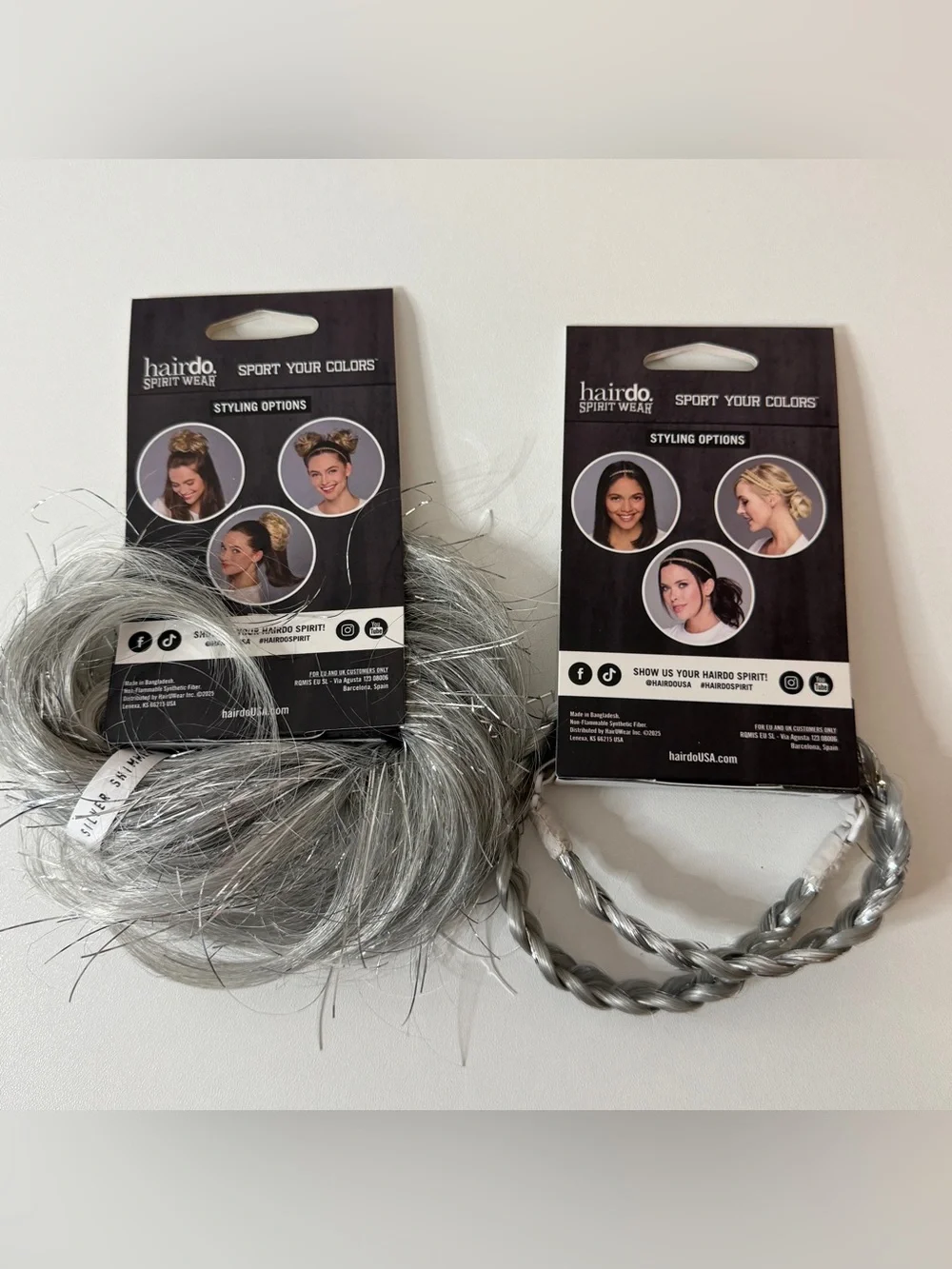 hairdo spirit wear: set of 2 (hair wrap, braided headband)